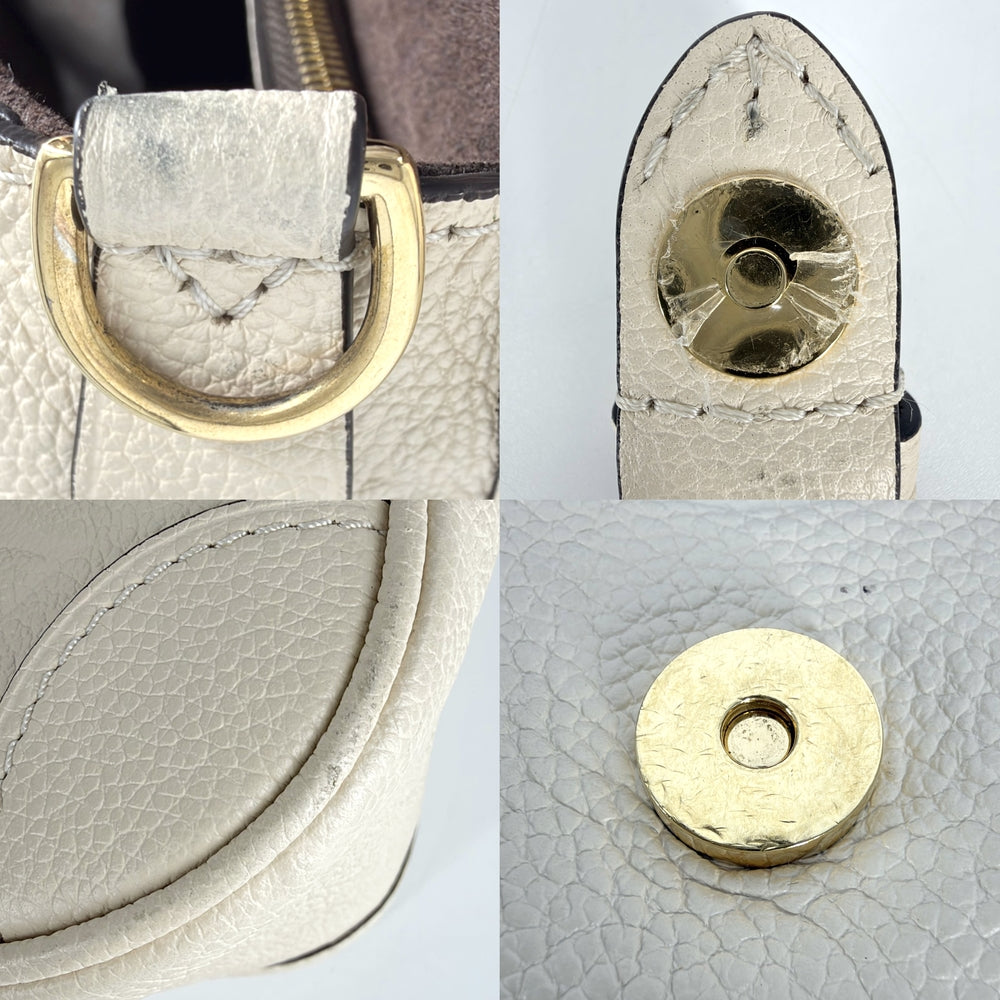LOUIS VUITTON ルイヴィトン 2WAY ディアヌ ハンドバッグ ショルダーバッグ モノグラムアンプラント M46388 レザー アイボリー ゴールド金具 レディース【中古品】
