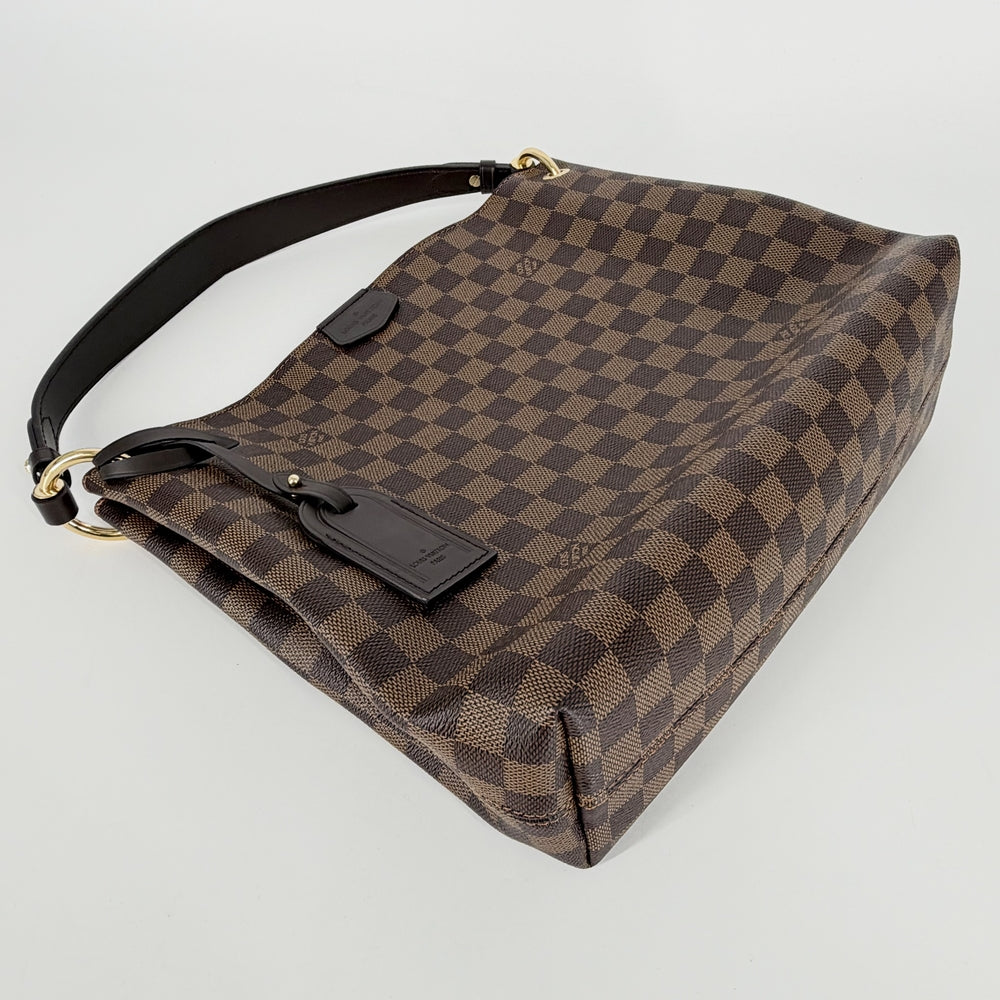 LOUIS VUITTON ルイヴィトン ハンドバッグ ダミエ・エベヌ グレースフル PM ワンショルダー N44044 ダミエキャンバス ブラウン 茶 ゴールド金具 レディース【中古品】