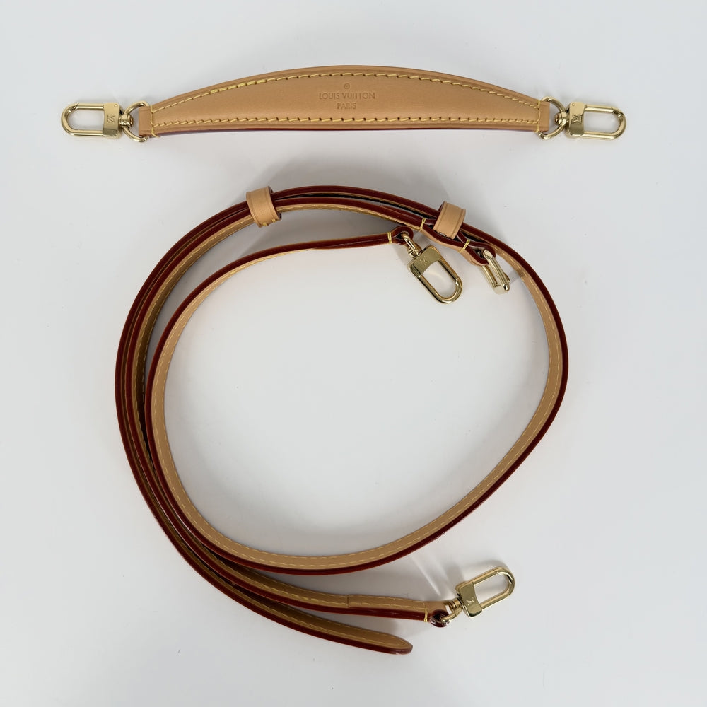LOUIS VUITTON ルイヴィトン 2WAY ナノノエ ショルダーバッグ ハンドバッグ モノグラムキャンバス M81266 PVCコーティングキャンバス レザー ブラウン 茶 ゴールド金具 レディース【中古品】