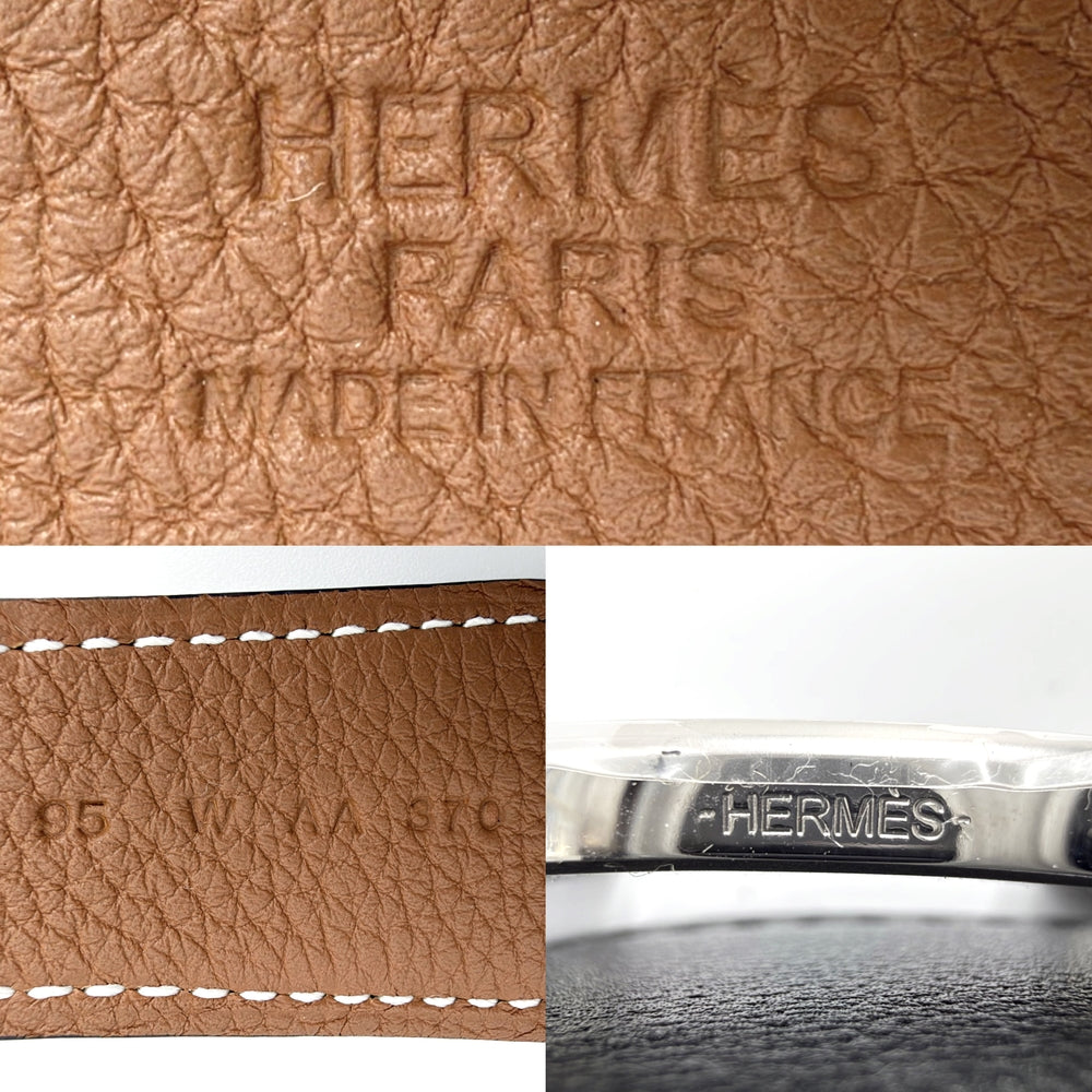 HERMES エルメス ベルト コンスタンス リバーシブル ファッションアイテム 95サイズ 小物 W刻印 レザー ブラック 黒 ブラウン 茶 シルバー金具 レディース 2024年【中古品】