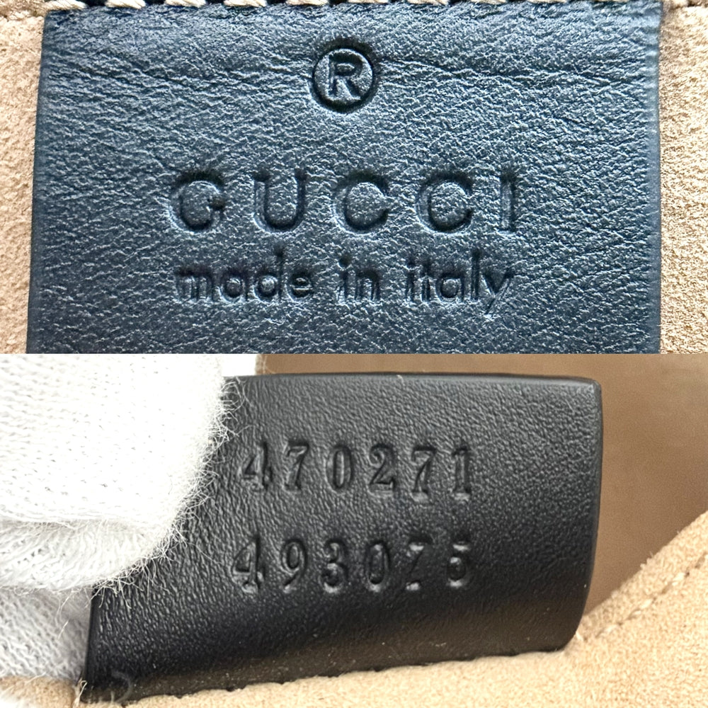 GUCCI グッチ 2WAY ニムフェア レオパード バンブー ハンドバッグ ショルダーバッグ 459076 ハラコ ブラウン 茶 ゴールド金具 レディース【中古品】