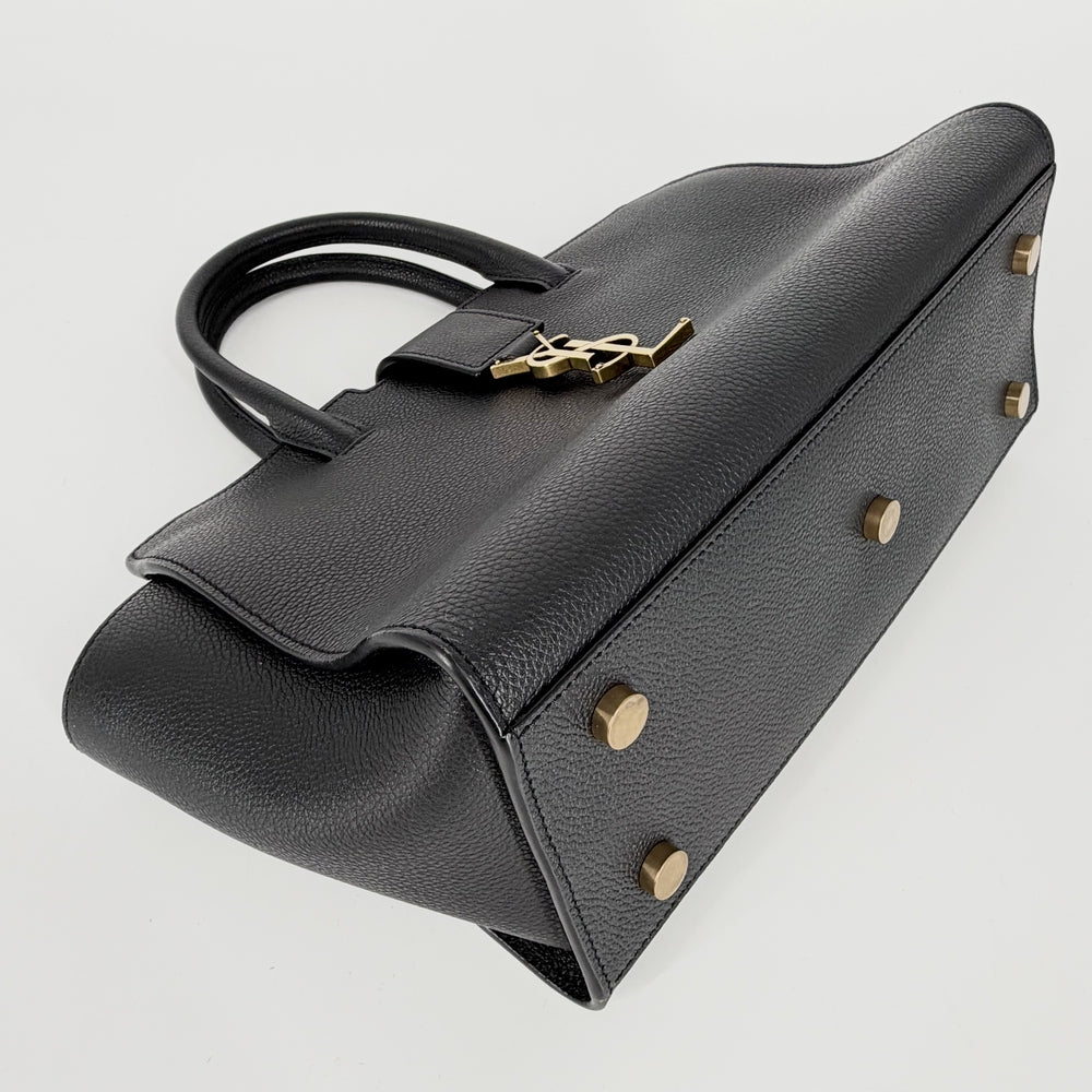 SAINT LAURENT PARIS サンローランパリ 2WAY ダウンタウン ハンドバッグ ショルダーバッグ 635346 レザー ブラック 黒 ブラック金具 レディース【中古品】