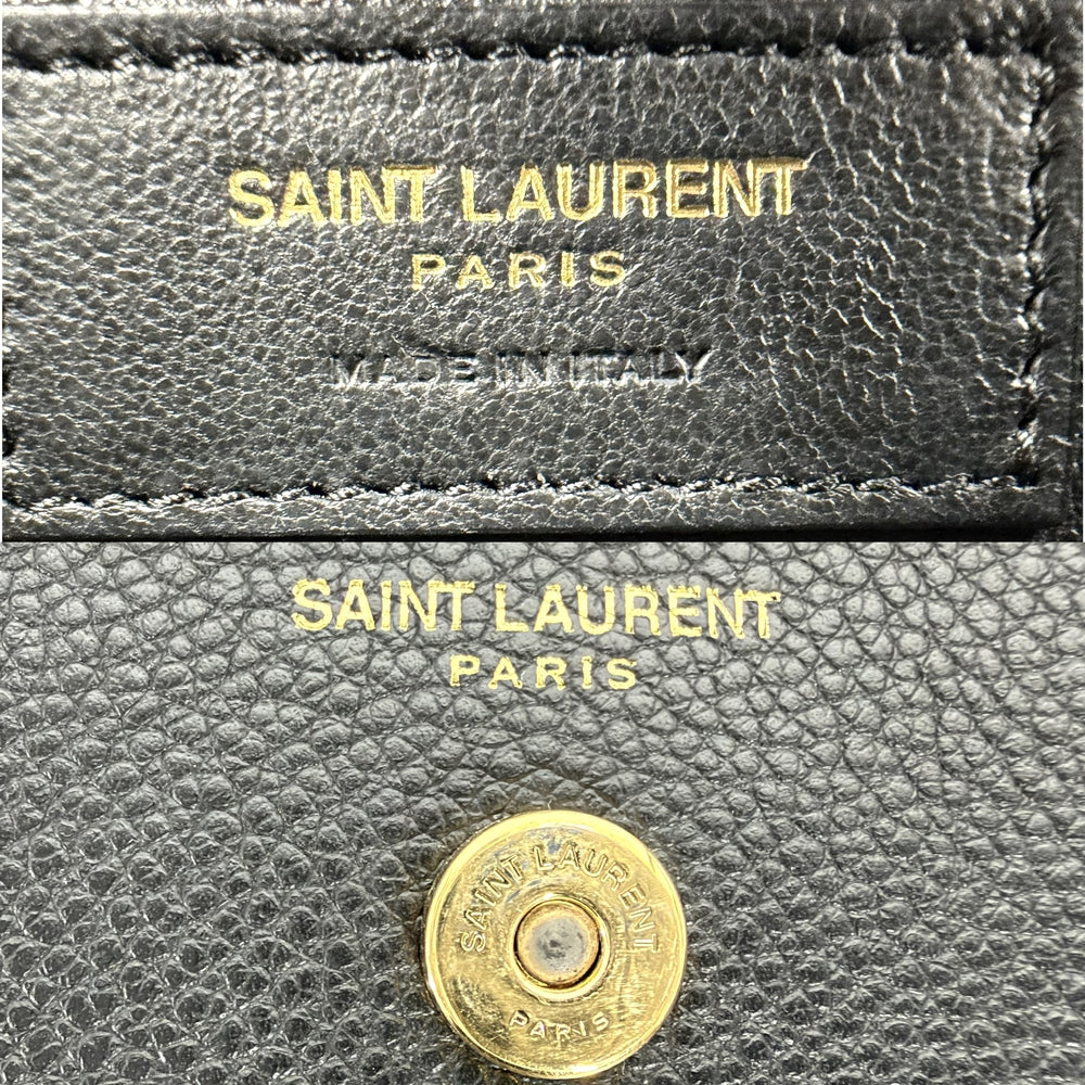 SAINT LAURENT PARIS サンローランパリ 2WAY ダウンタウン ハンドバッグ ショルダーバッグ 635346 レザー ブラック 黒 ブラック金具 レディース【中古品】