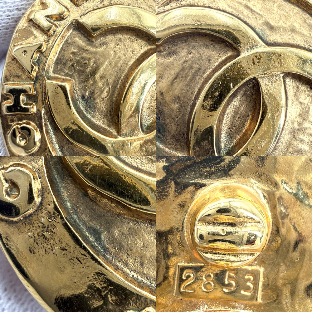 CHANEL シャネル イヤリング ココマーク ヴィンテージ アクセサリー GP 28 ゴールド レディース 約23.8g 1993年【中古品】