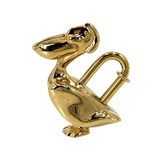 HERMES エルメス キーホルダー ペリカン カデナ チャーム メンズ レディース ユニセックス 約33.1g【中古品】