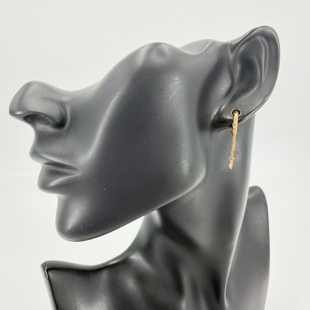 LOUIS VUITTON ルイヴィトン ピアス ブックルドレイユ ミニ・フープ アクセサリー レディース 約2.8g【中古品】