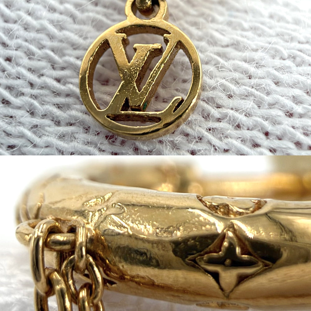 LOUIS VUITTON ルイヴィトン ピアス ブックルドレイユ ミニ・フープ アクセサリー レディース 約2.8g【中古品】