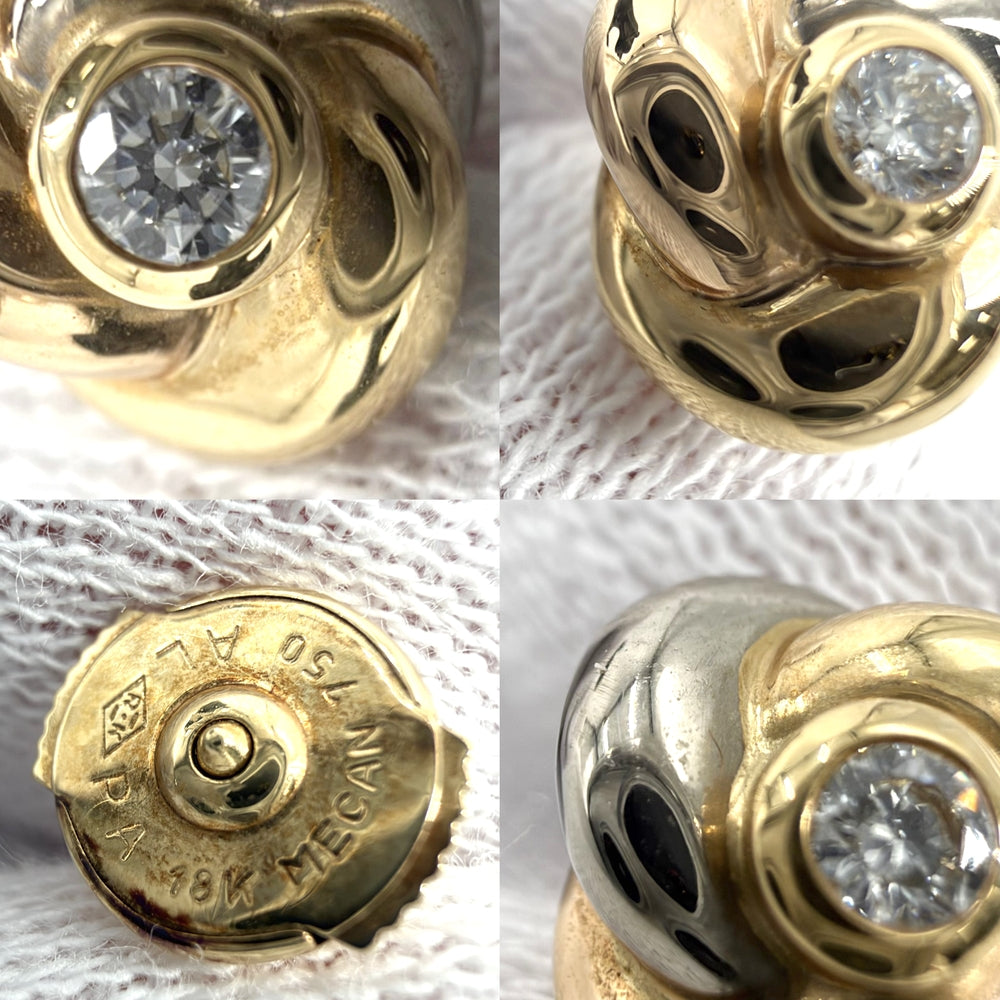CARTIER カルティエ ピアス トリニティ ジュエリー アクセサリー 750 18金 K18イエローゴールド K18ホワイトゴールド K18ピンクゴールド ダイヤモンド レディース 約5.2g【中古品】