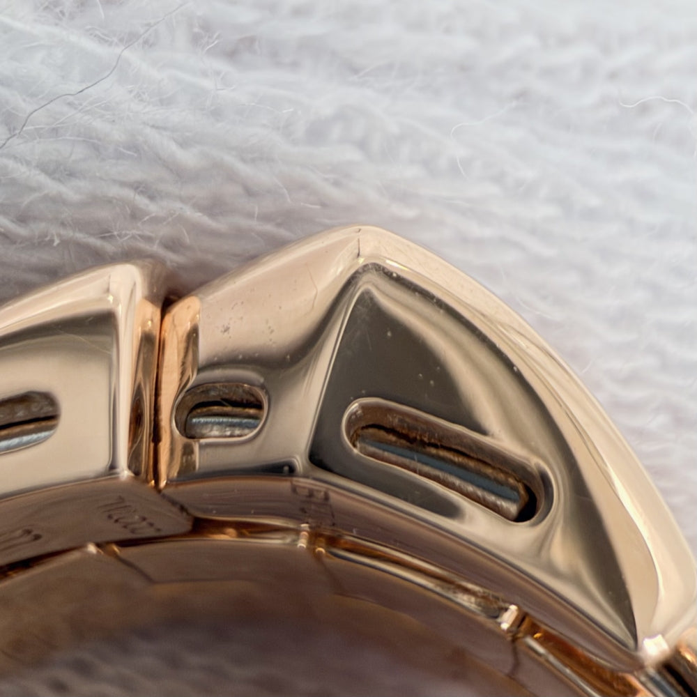BVLGARI ブルガリ 指輪 セルペンティ ヴァイパー ジュエリー リング フルパヴェ Au750 18金PG Mサイズ K18ピンクゴールド ダイヤモンド 約10号 レディース 約11.6g【中古品】