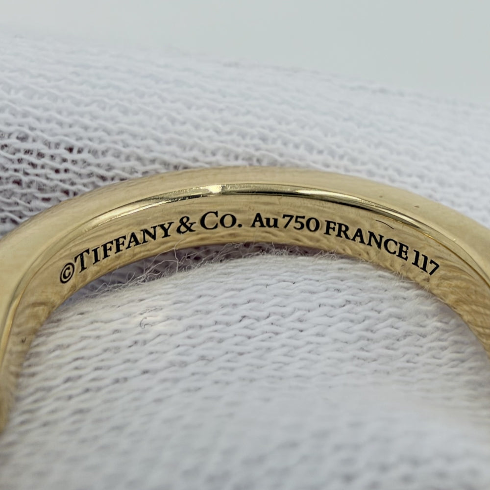 TIFFANY&Co. ティファニー 指輪 ロック リング ジュエリー Au750 18金YG アクセサリー K18イエローゴールド ユニセックス 約4.9g【中古品】