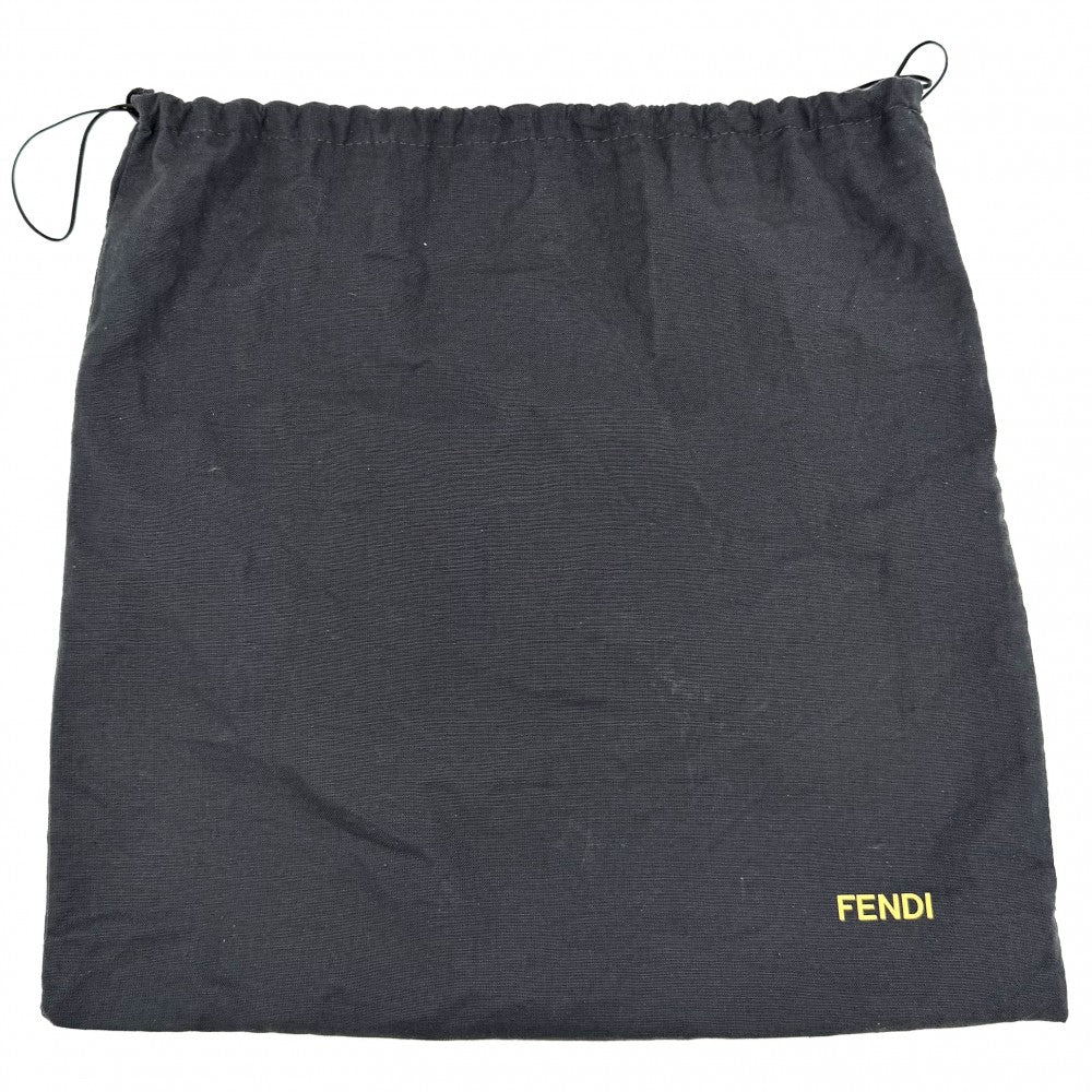 FENDI フェンディ ハンドバッグ ズッカ 8BR674 キャンバス レザー ブラウン 茶 ゴールド金具 レディース【中古品】